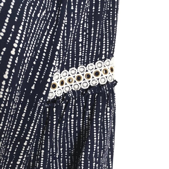 Misa Los Angeles Peasant Top Blouse Medium Printed Viscose Blend Boho TP-2628 - Picture 7 of 11